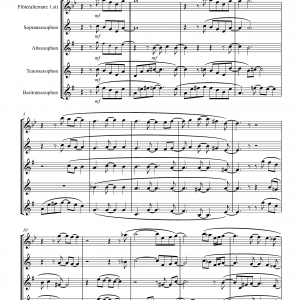 <br>Melted Ice for Sax Quartet<br>Partitur & Sheets