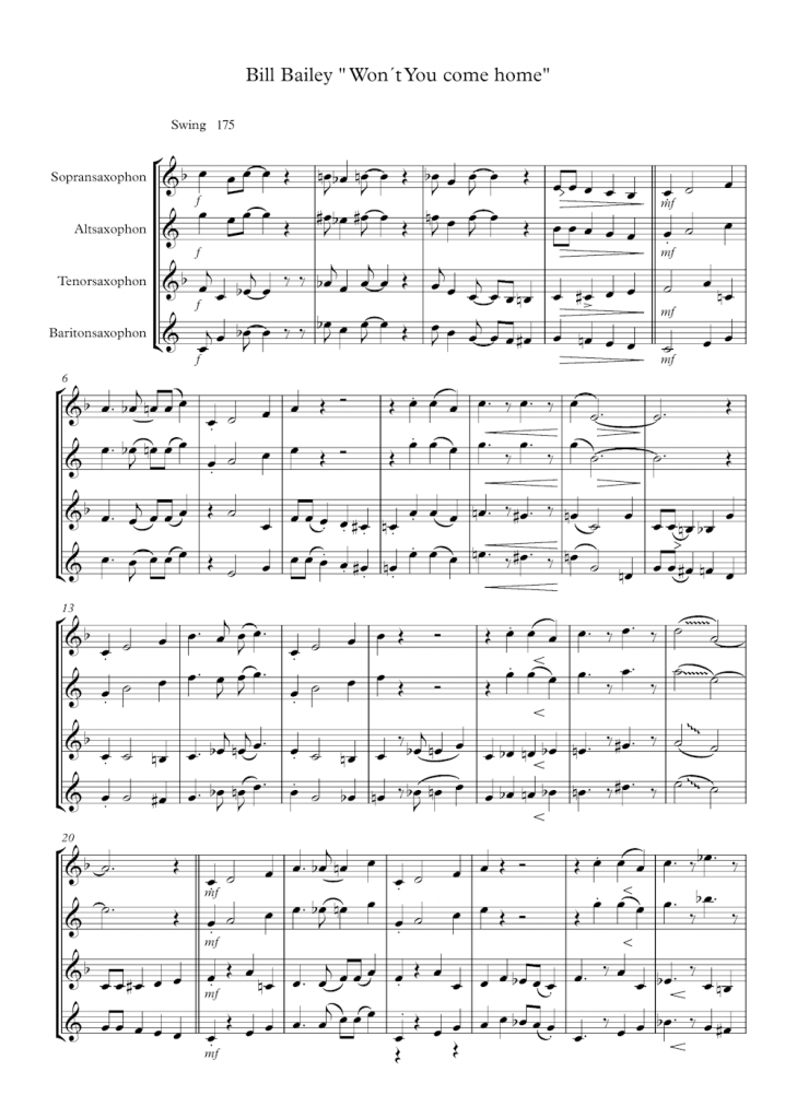 Bill Bailey (Won’t You Come Home) Partitur & Sheets Schlott Shop